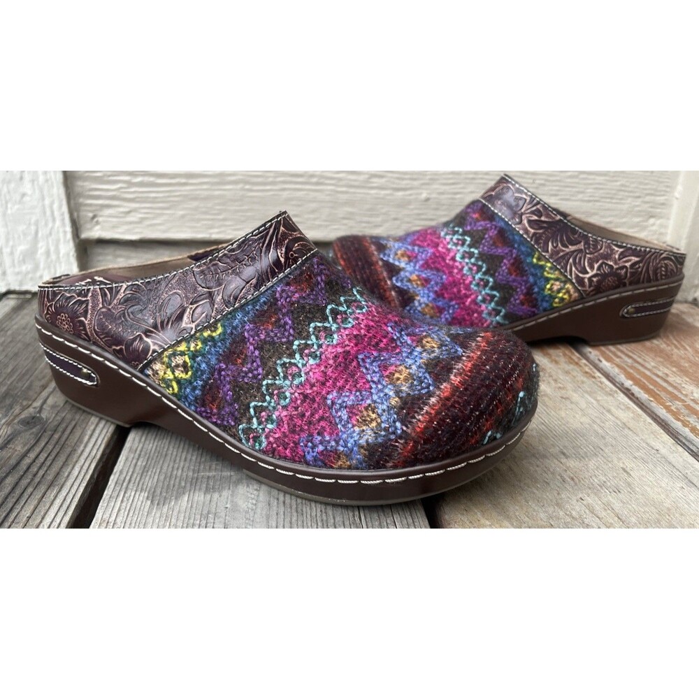 Spring Step L’Artiste Zigino Women’s 39 US 8.5 Multicolor Clogs